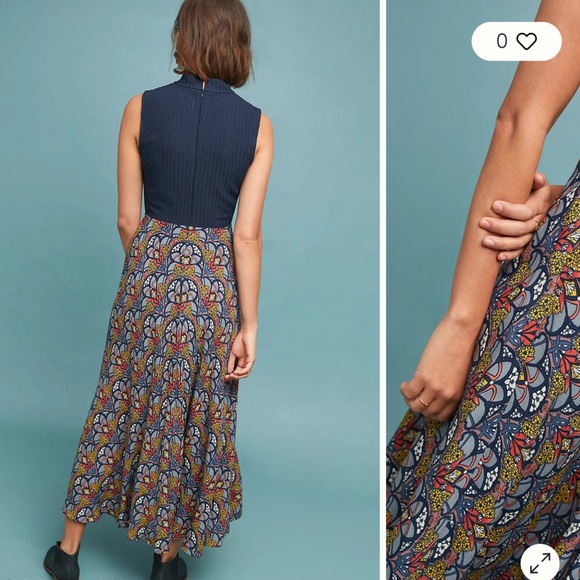 Anthropologie Sophie sweater dress blue medium - Picture 3 of 13